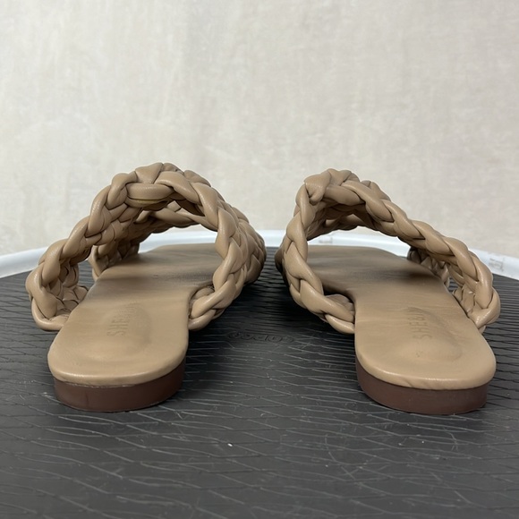 She and In slip on Braided Sandals Tan Womens size 38 - Picture 6 of 16